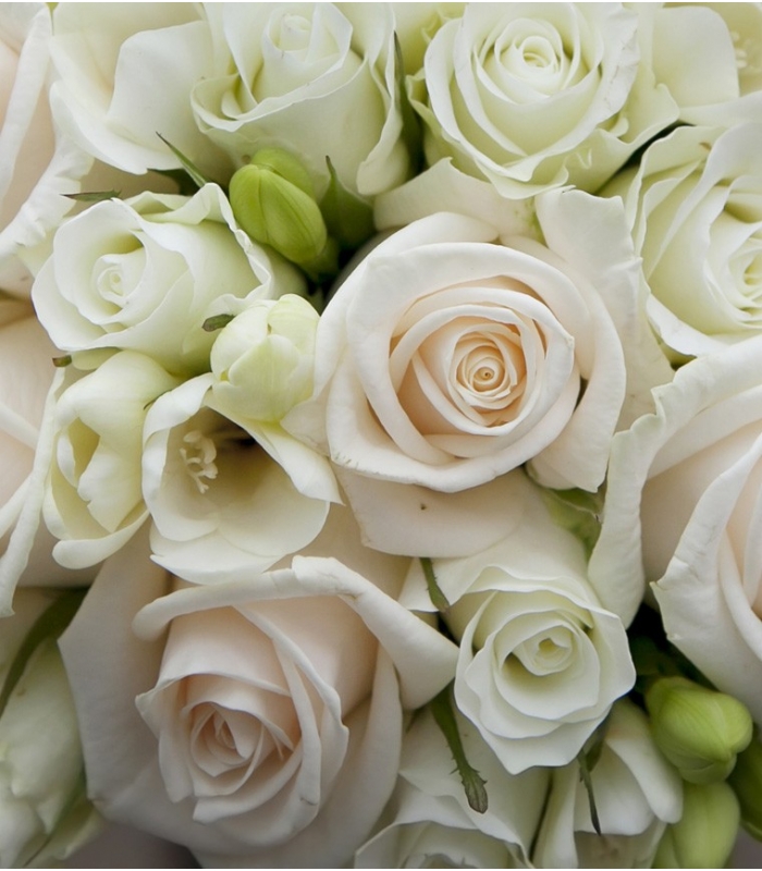 Bouquet de mariée blanc, Mariage en fleurs Montreal