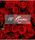 12 LONG RED ROSES BOUQUET VALENTINE